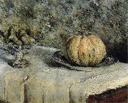Gustave Caillebotte, The muskmelon and a handleless cup of fig